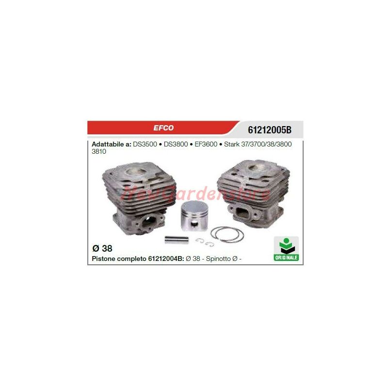 foto del prodotto cilindro pistone segmenti efco motosega ds3500 3800 ef3600 61212005b