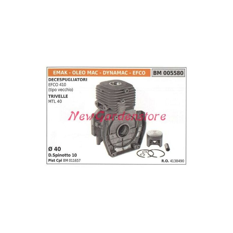 foto del prodotto cilindro pistone segmenti emak motore decespugliatore efco 410 005580