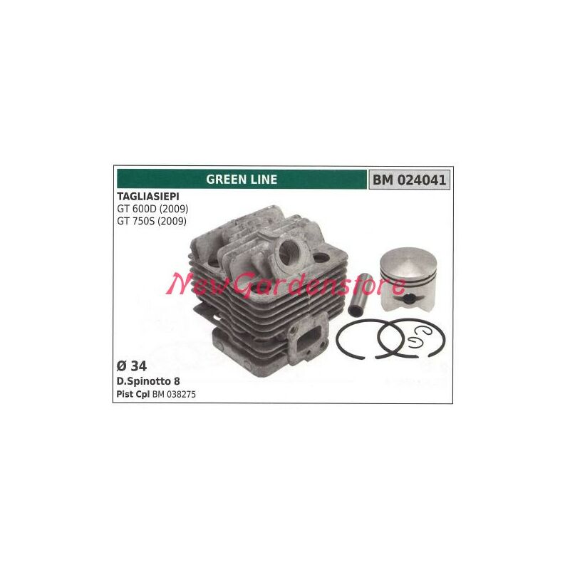 foto del prodotto cilindro pistone segmenti green line motore decespugliatore gl 430 018175