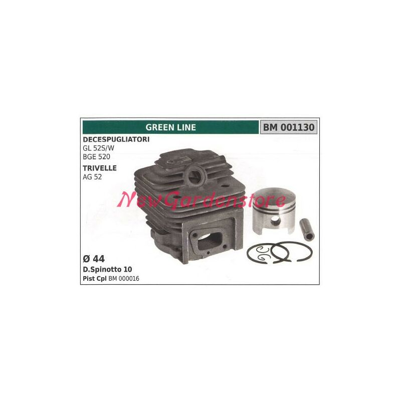 foto del prodotto cilindro pistone segmenti green line motore decespugliatore gl 52s w eco 001130