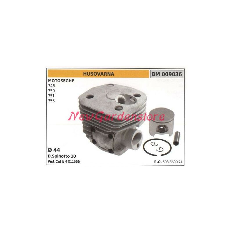foto del prodotto cilindro pistone segmenti husqvarna motore motosega 346 350 351 353 009036