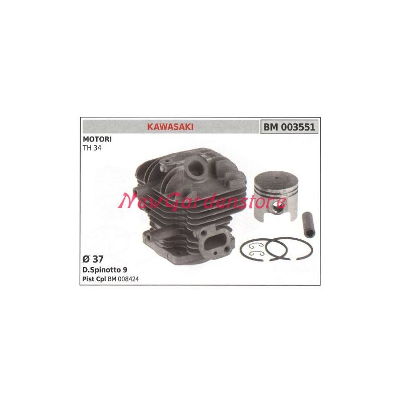 foto del prodotto cilindro pistone segmenti kawasaki motore decespugliatore th 34 003551