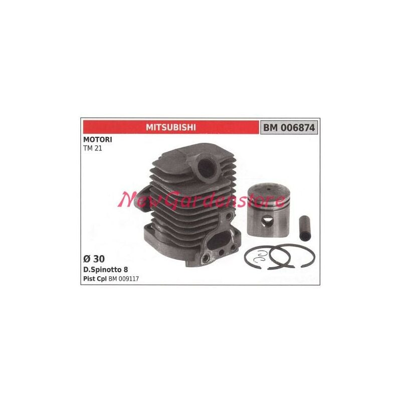 foto del prodotto cilindro pistone segmenti mitsubishi motore decespugliatore tm 21 006874