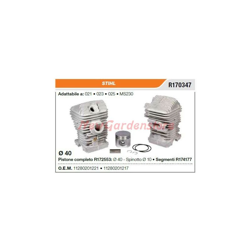 foto del prodotto cilindro pistone segmenti stihl motosega 021 023 025 ms230 r170347