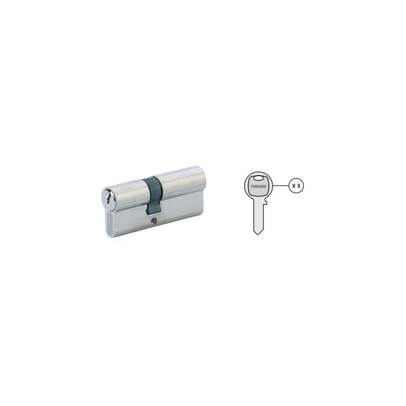 foto del prodotto cilindro sa nichelato 45x50 mv 24252 vite 60 mm thirard 16456