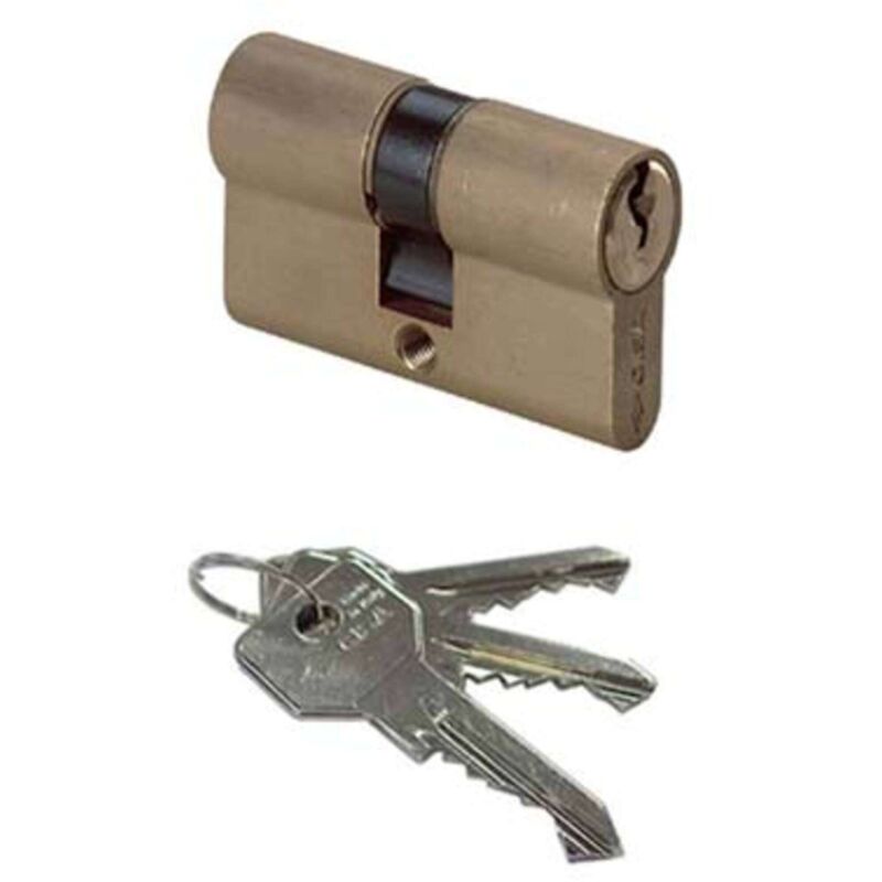 foto del prodotto cilindro sagomato 0g300 hand cisa ottone chiavi 3 camma din mm 85 30 55 1 pezzo