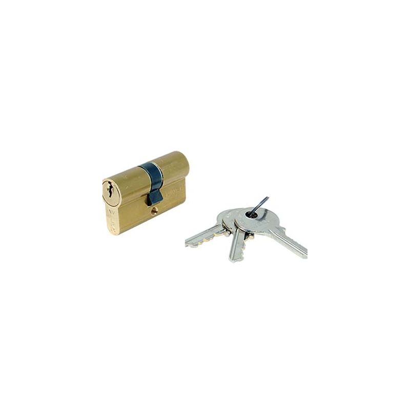 foto del prodotto cilindro sagomato 700 welka ottone chiavi 3 camma din mm 62 31 31