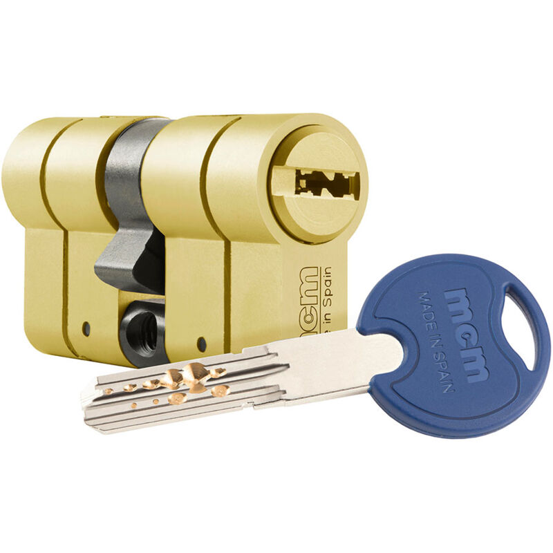 foto del prodotto cilindro scx de ad alta sicurezza anti-effrazione, anti-bumping e anti-picking. 30-30 in ottone e doppia frizione. scx de 30-30 mcm