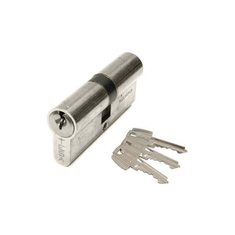 foto del prodotto cilindro tesa te5 30x50mm variante mv1 56698b nichelato t5a03050n