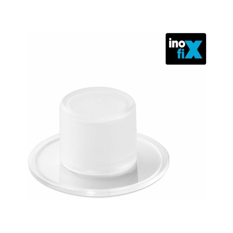 foto del prodotto cilindro trasparente fermaporta adesivo blister 2 unit inofix