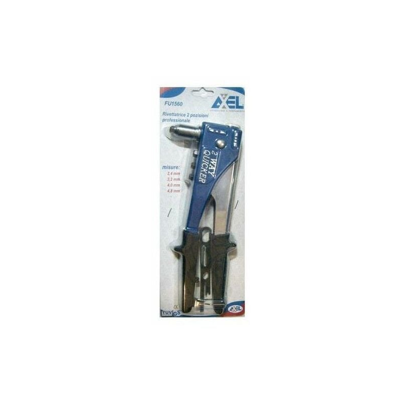 foto del prodotto cilli rivettatrice manuale professionale testa girevole 4 testine pinza rivetti fu1560