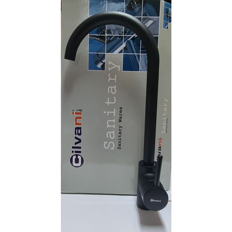 immagine 0 del prodotto cilvani miscelatore cucina mix lavello rubinetto colore nero opaco mod dark panther