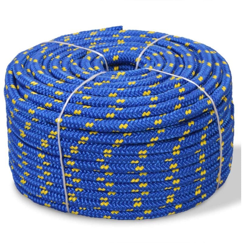 foto del prodotto cima per barca in polipropilene 6 mm 100 m blu