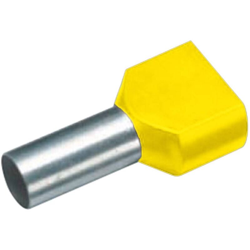 foto del prodotto cimco 18 2480 capocorda doppio 6 mm parzialmente isolato giallo 100 pz.
