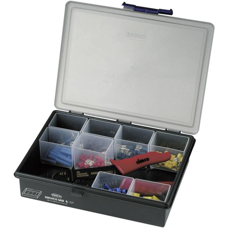 foto del prodotto cimco 181530 kit di pinze a pressare 135 parti capocorda isolato 0.5 fino a 6 mm 