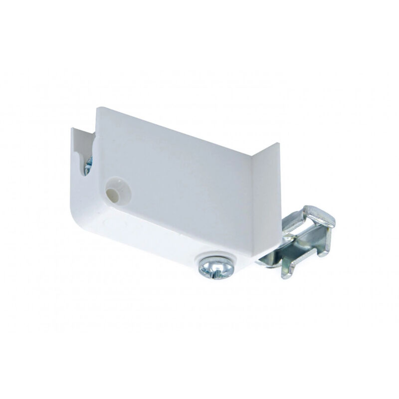immagine 0 del prodotto cime elemento di fissaggio, 2 elementi di fissaggio sinistra destra l50xw15x40 2 ganci in pvc bianco, 2 pezzi.