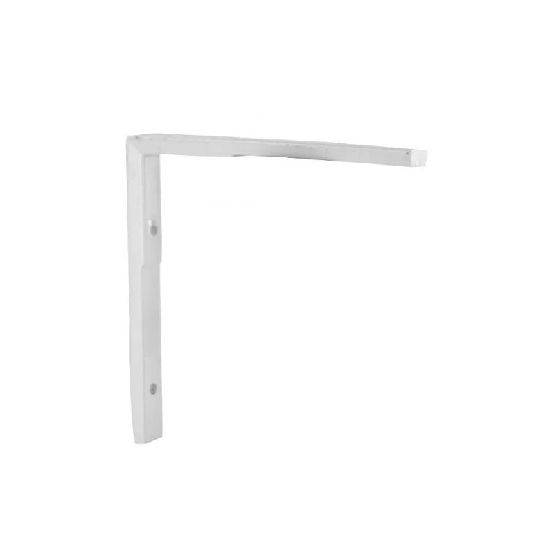 foto del prodotto cime staffa angolare universale simmetrica in alluminio bianco 90x90 mm.