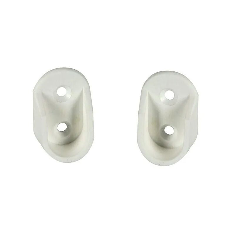 foto del prodotto cime supporto terminale per tubo armadio aperto diametro 19, pvc bianco