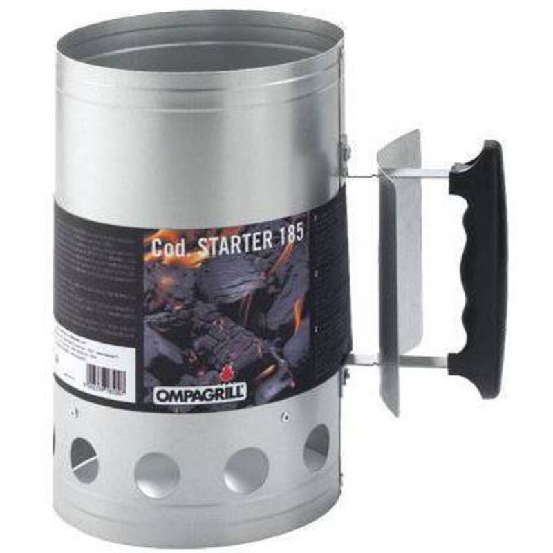 foto del prodotto ciminiera accendi carbonella ompagrill