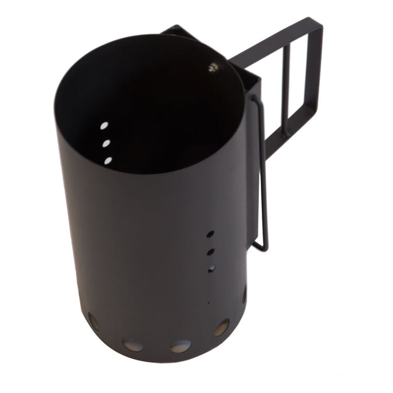 foto del prodotto ciminiera accendicarbone accendi carbone diametro 20cm ferro battuto