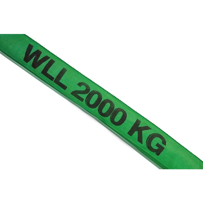 foto del prodotto cinghia ad anello a rivestimento doppio portata da 2000 kg, lunghezza utile 1 m, verde dolezych