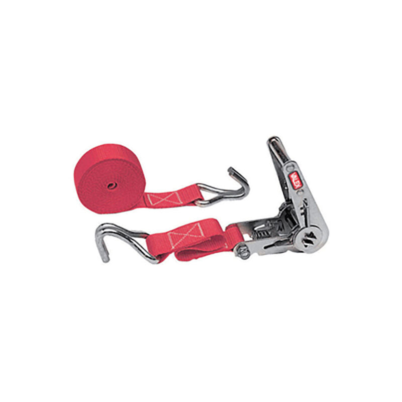 foto del prodotto cinghia con tenditore a cricchetto con ganci colore rosso 1961137 valex