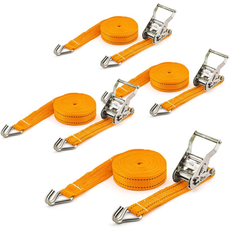 foto del prodotto cinghia di ancoraggio a cricchetto set 4 cinghie di fissaggio 6 m 3000 dan xpotool
