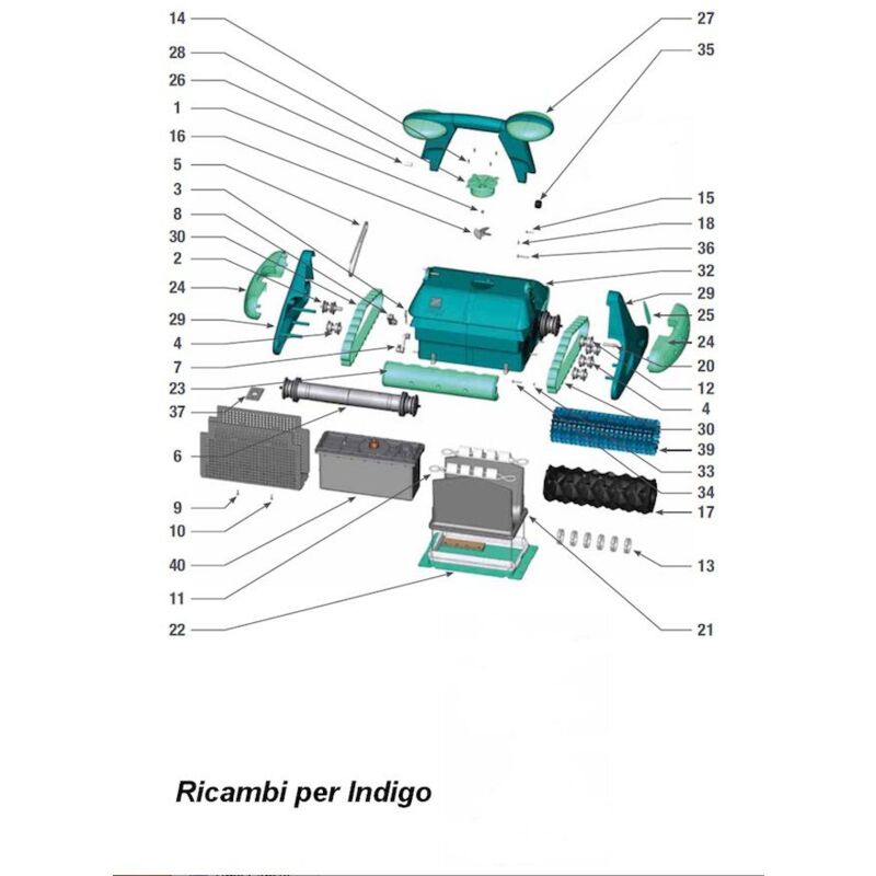 foto del prodotto cinghia di trasmissione per robot zodiac indigo