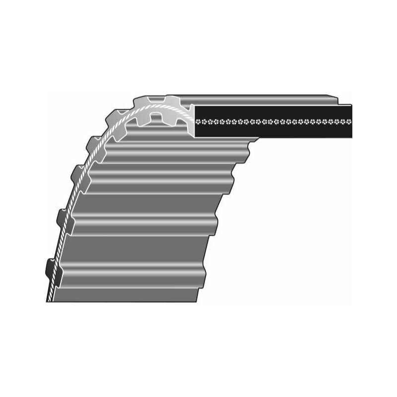 foto del prodotto cinghia doppia dentatura dentata trattorino rasaerba tagliaerba etesia