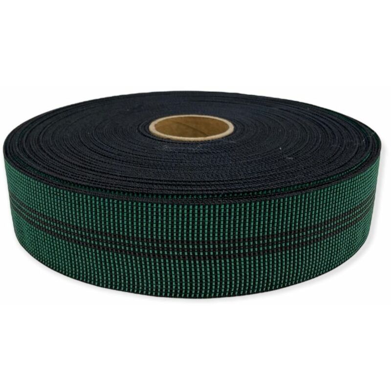 foto del prodotto cinghia elastica per tappezzeria spessore 5 cm, lunghezza 10 mt ,tirante per sostituzione fondo di divani, sedie e poltrone tendaggimania