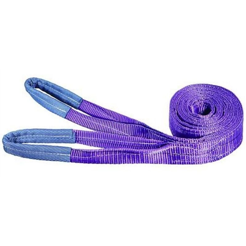 foto del prodotto cinghia fascia piatta di sollevamento mm 30 mt 3 viola kg1000 doppio strato