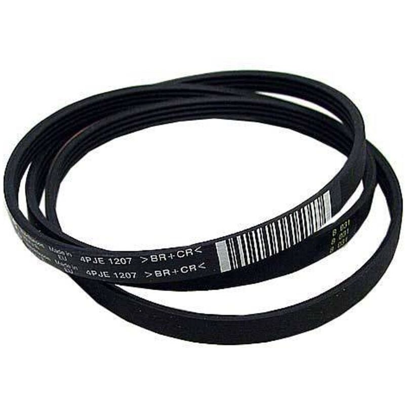 foto del prodotto cinghia rigata puleggia cesto lavatrice whirlpool 1207 pj4 j4 00126542 bosch