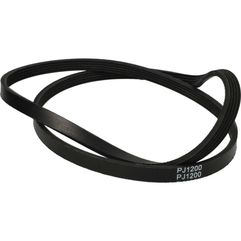 foto del prodotto cinghia trapezoidale compatibile con aeg ko lavamat 16866 , 1051, 14800, 12700 j, 12750j, 16850 asciugatrice 120 cm nero vhbw