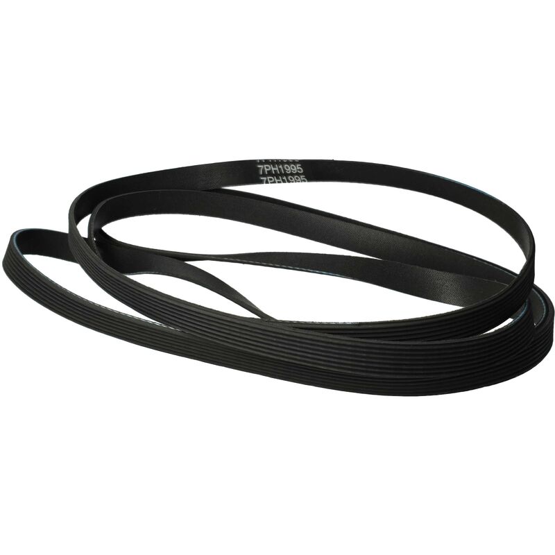 foto del prodotto cinghia trapezoidale compatibile con constructa cwk4w361nl 12, cwk6w200 22, cwk4w361nl 10, cwk4w361nl 09 asciugatrice 199,5 cm nero vhbw