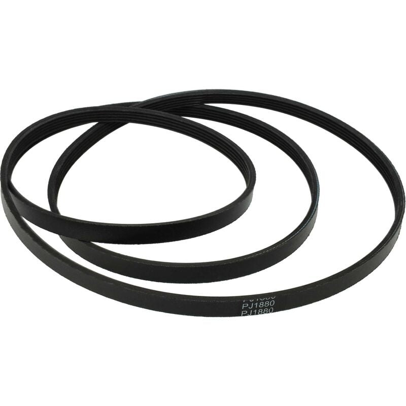 foto del prodotto cinghia trapezoidale compatibile con miele tdb230wp, tcj690wp, tcj590wp, tdb120wp, tdb220wp, tce636wp, tcj580wp asciugatrice 188 cm nero vhbw