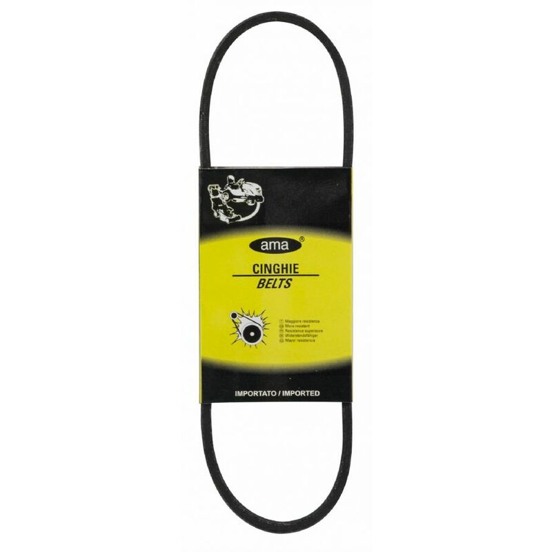 foto del prodotto cinghia trapezoidale in gomma telata tipo z28mm 710