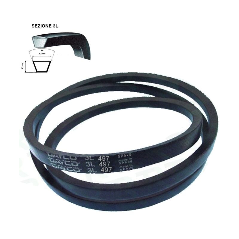 foto del prodotto cinghia trapezoidale lavatrice 3l 497 3l 496