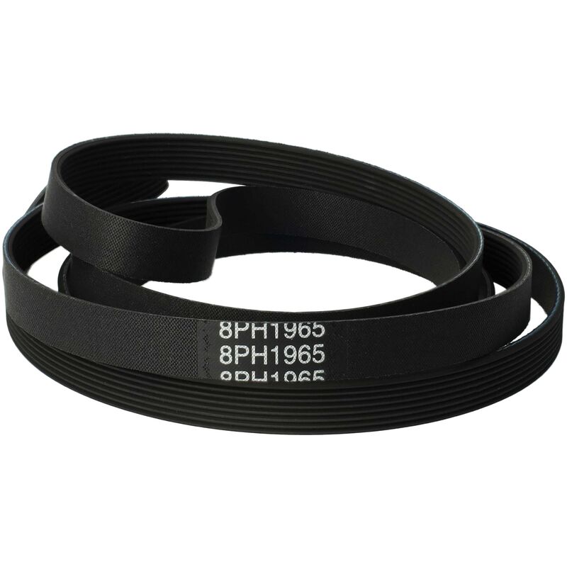 foto del prodotto cinghia trapezoidale sostituisce siemens 647715, 644246, 497212, 657917 per asciugatrice 196,5 cm nero vhbw