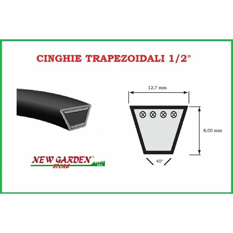 foto del prodotto cinghia trasmissione trattorino husqvarna lr100 532124525 12,7 x 2254 8 923