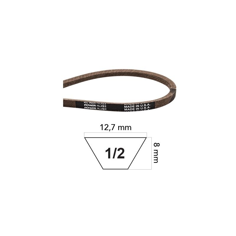 foto del prodotto cinghia trattorino tagliaerba fatta in kevlar 1 2 pollici compatibile mtd 04043b