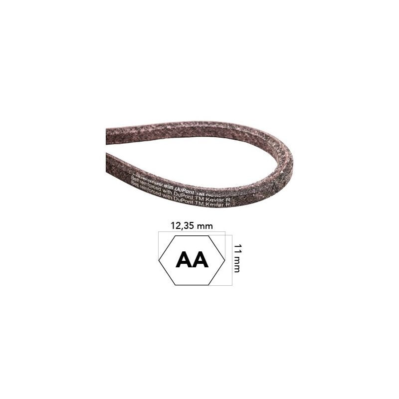 foto del prodotto cinghia trattorino tagliaerba fatta in kevlar compatibile mtd 754 04175