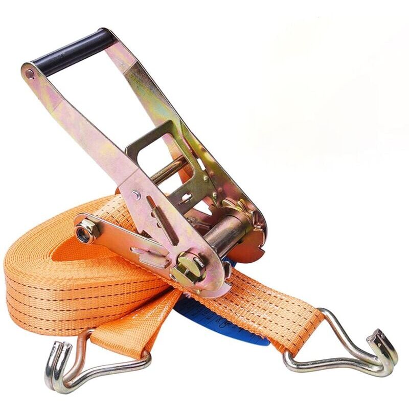 foto del prodotto cinghie a cricchetto, cinghie di ancoraggio 10 m x 50 mm per capacit di 2000 kg con gancio tenditore cinghie di tensionamento