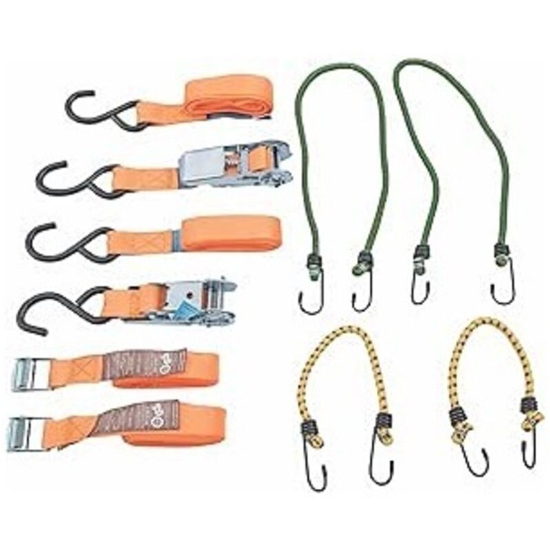 foto del prodotto cinghie ancoraggio 8 pz con tenditori ecavo elastico