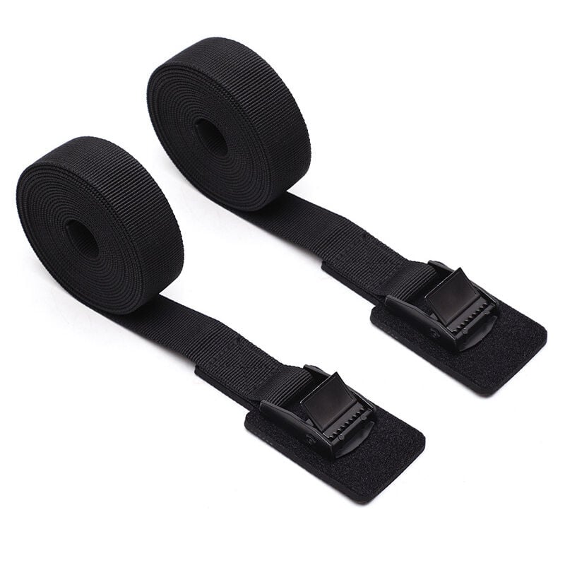 foto del prodotto cinghie di fissaggio resistenti con imbottitura protettiva spessa, cinghie di fissaggio per kayak, cinghie per carichi, cinghie con fibbia a camma