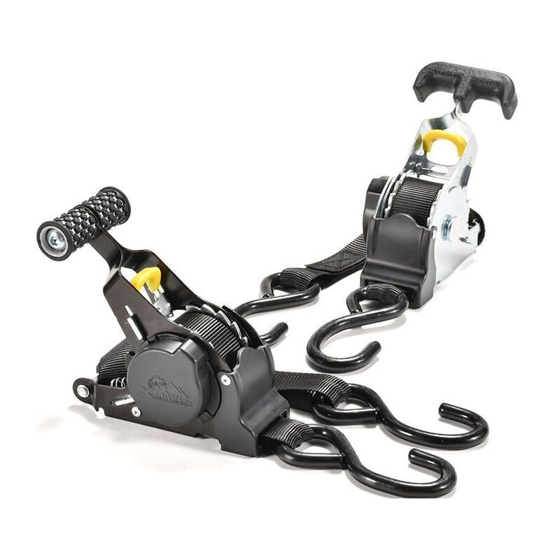 foto del prodotto cinghie tenditrici per recupero automatico da 2 pezzi per auto, motocicli, cinghie di fissaggio per bagagli da viaggio con guida autonoma