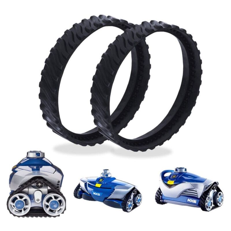foto del prodotto cingoli adattabili per pneumatici zodiac mx6 mx8 mx9, baracuda r0526100 pool cleaner robot