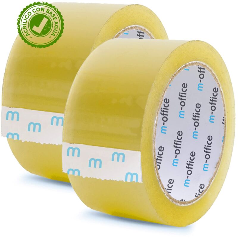 foto del prodotto cinta adhesiva transparente, cinta de embalar adhesiva para embalaje de cajas, env os, mudanzas y manualidades, precinto transparente seguro y