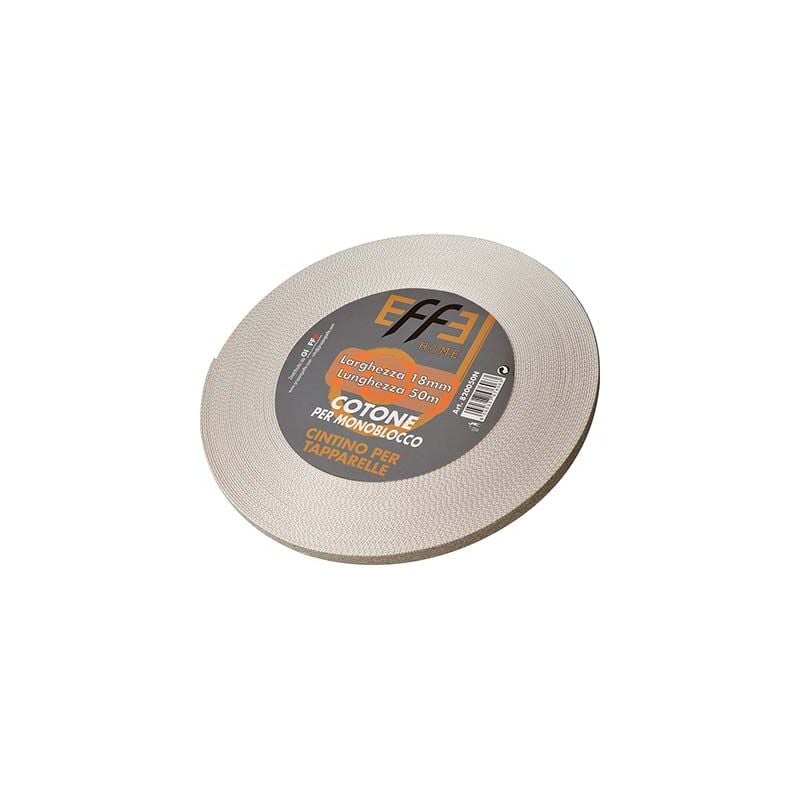 foto del prodotto cintino avvolgibili cotone avana grigio mm 18 gr mt 18 mt 50 1 pezzo