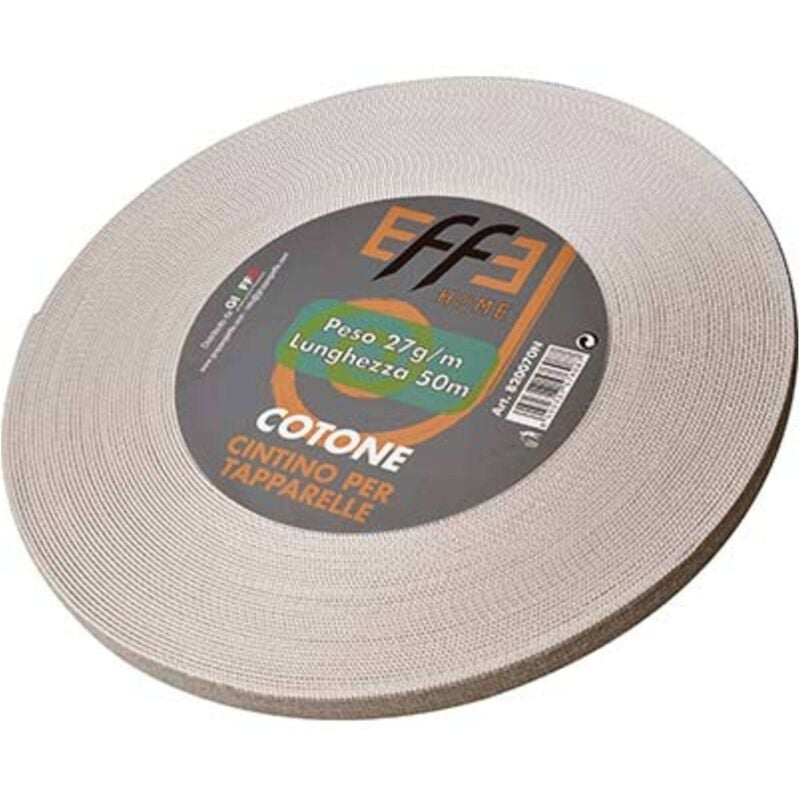 foto del prodotto cintino avvolgibili cotone avana grigio mm 22 gr mt 27 mt 50 1 pezzo