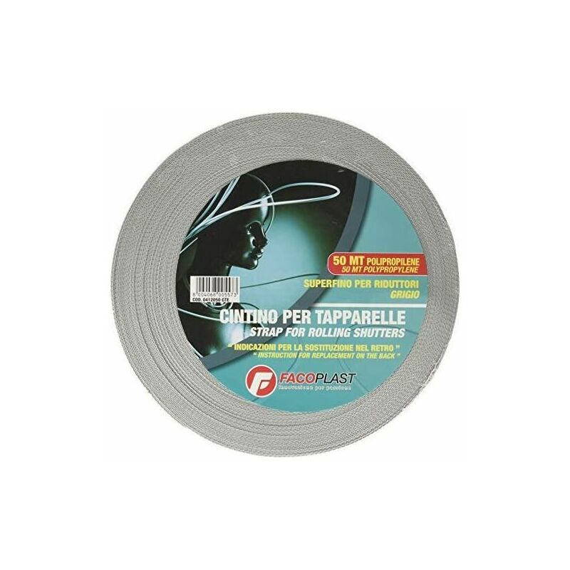 foto del prodotto cintino polipropilene grigio